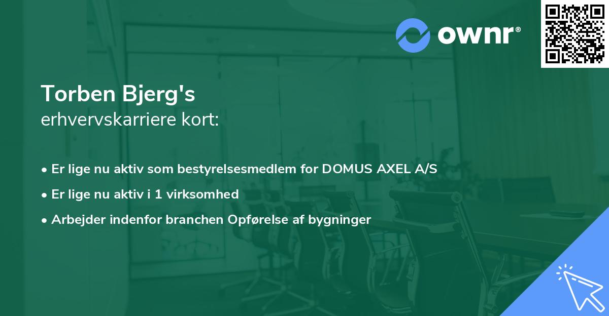 Torben Bjerg's erhvervskarriere kort