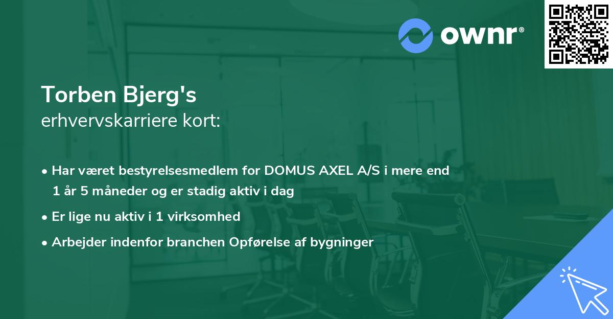 Torben Bjerg's erhvervskarriere kort