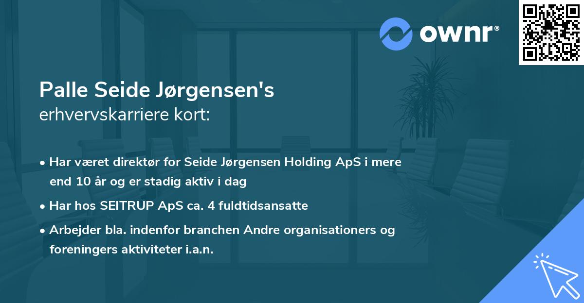 Palle Seide Jørgensen's erhvervskarriere kort