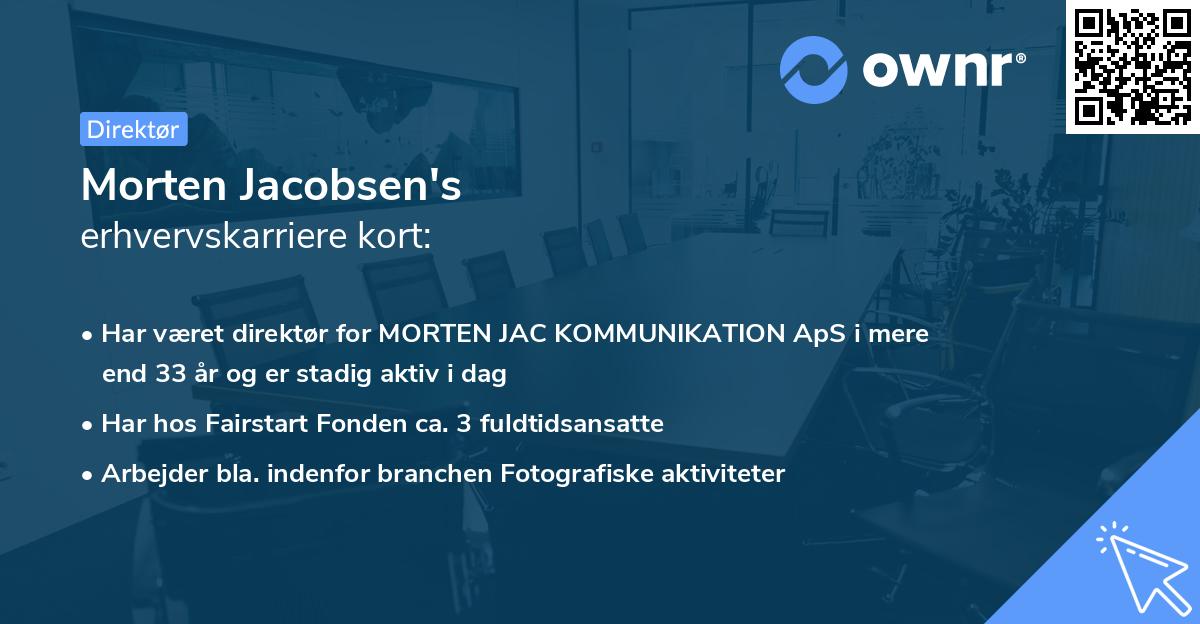Morten Jacobsen's erhvervskarriere kort