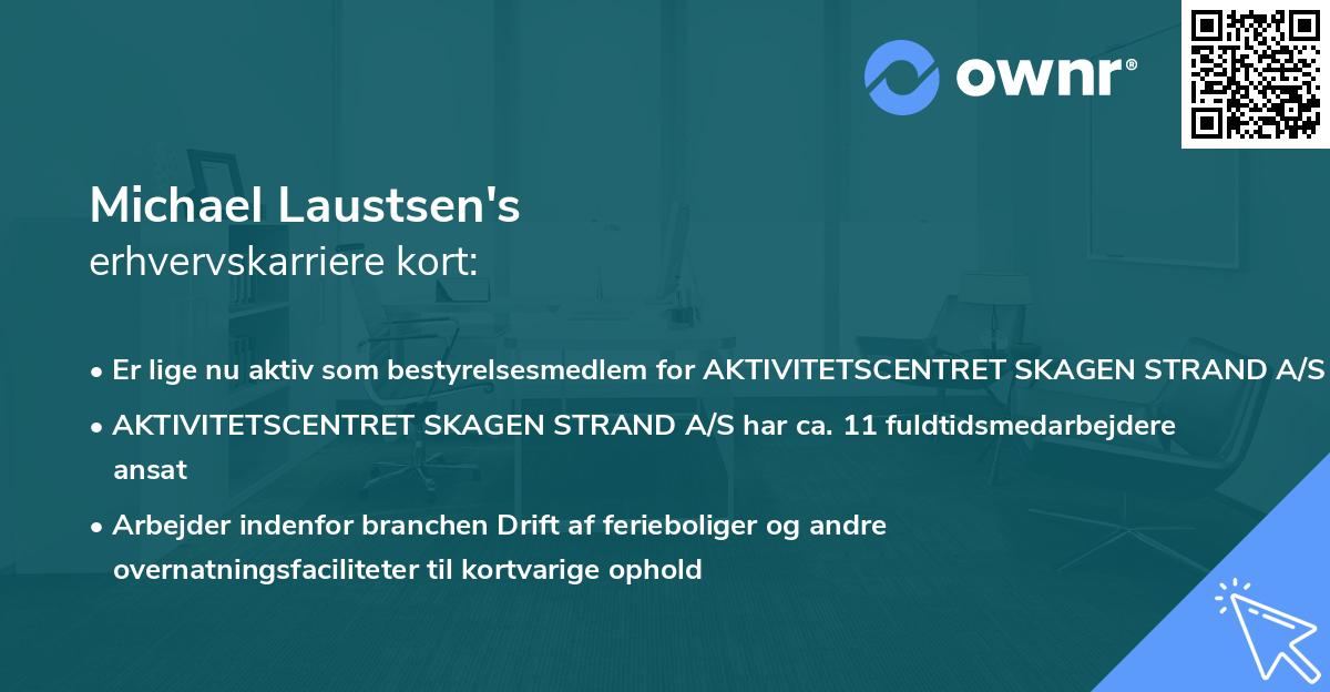 Michael Laustsen's erhvervskarriere kort