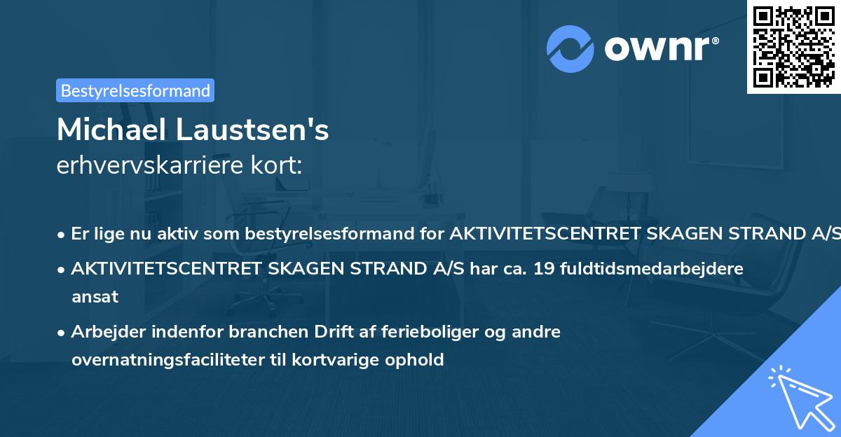 Michael Laustsen's erhvervskarriere kort