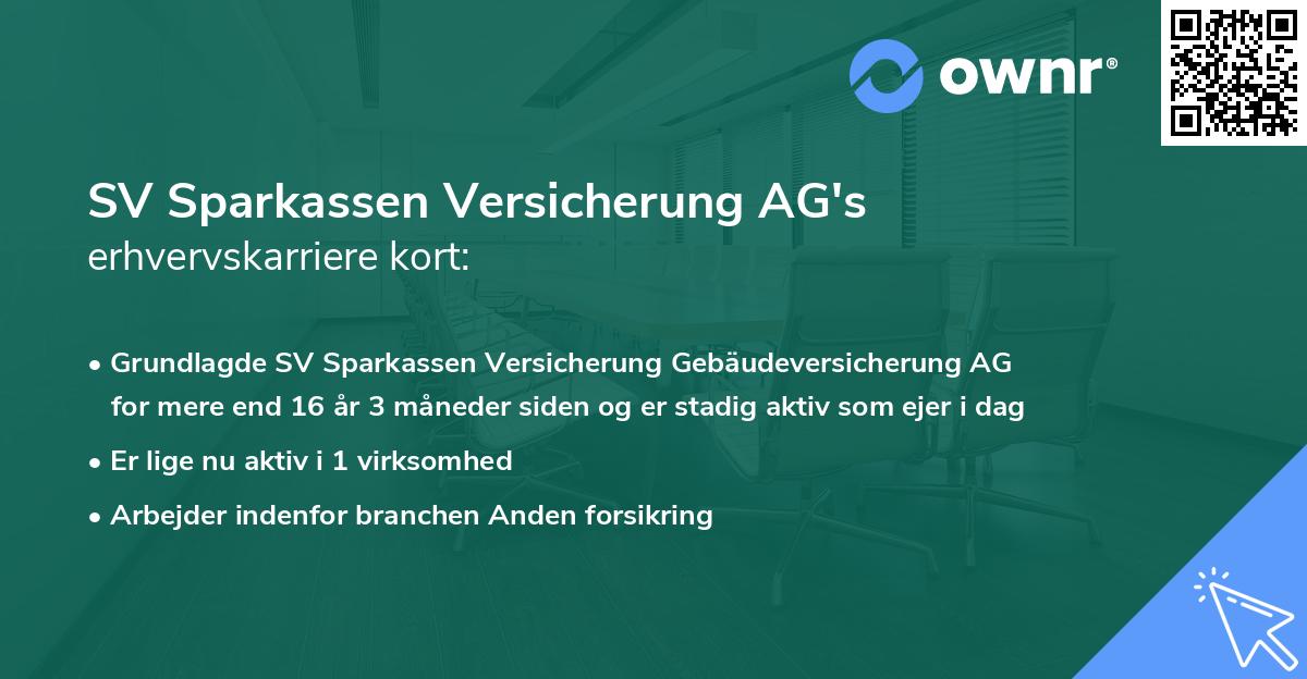 SV Sparkassen Versicherung AG's erhvervskarriere kort