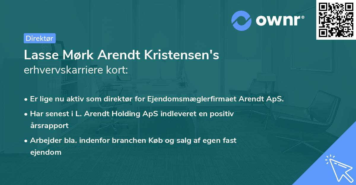 Lasse Mørk Arendt Kristensen's erhvervskarriere kort