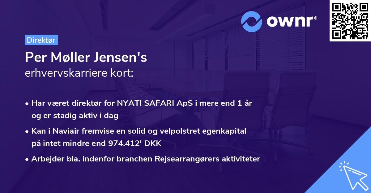 Per Møller Jensen's erhvervskarriere kort