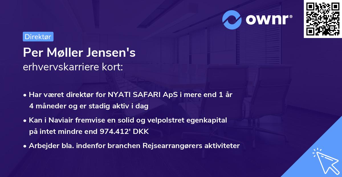 Per Møller Jensen's erhvervskarriere kort