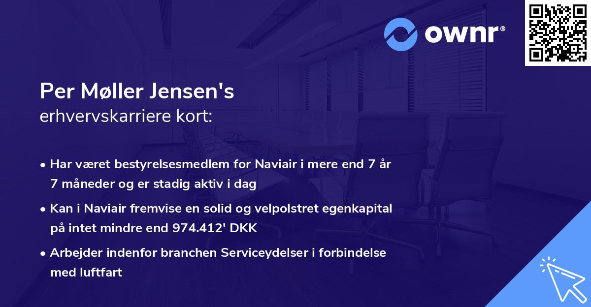 Per Møller Jensen's erhvervskarriere kort