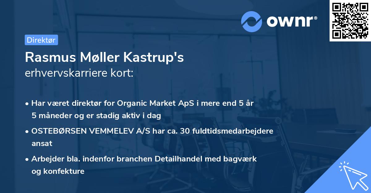 Rasmus Møller Kastrup's erhvervskarriere kort