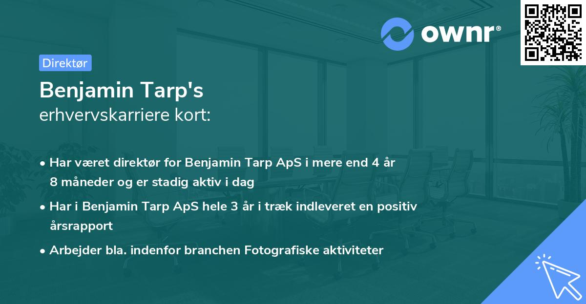 Benjamin Tarp's erhvervskarriere kort