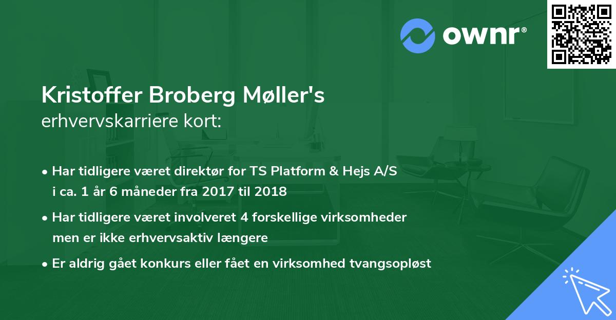 Kristoffer Broberg Møller's erhvervskarriere kort