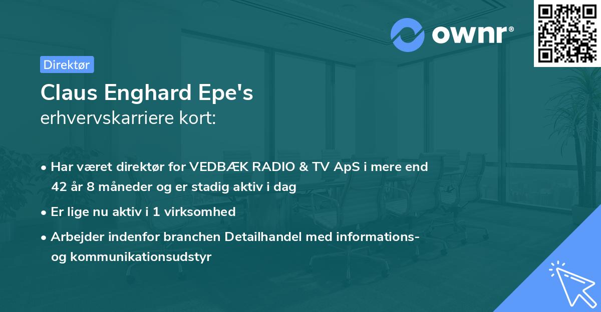 Claus Enghard Epe's erhvervskarriere kort