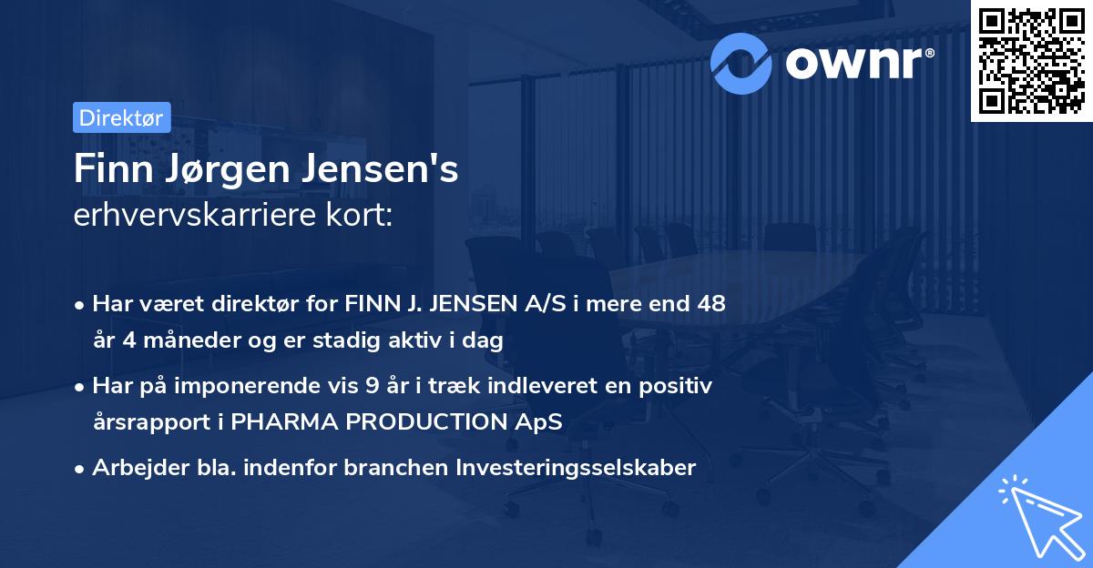Finn Jørgen Jensen's erhvervskarriere kort