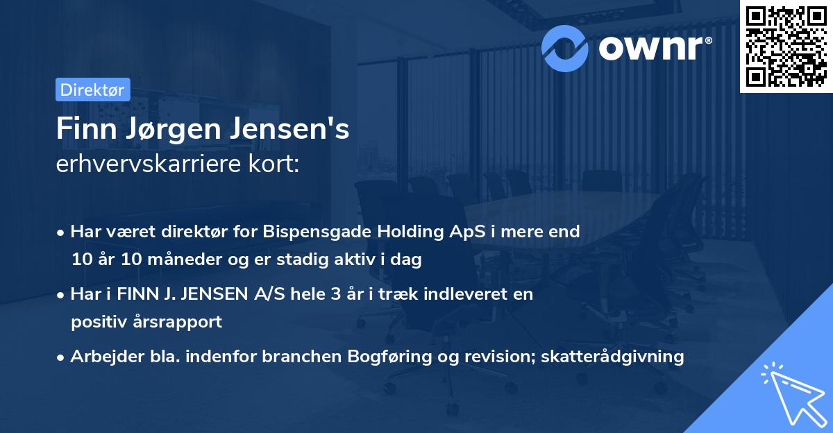 Finn Jørgen Jensen's erhvervskarriere kort