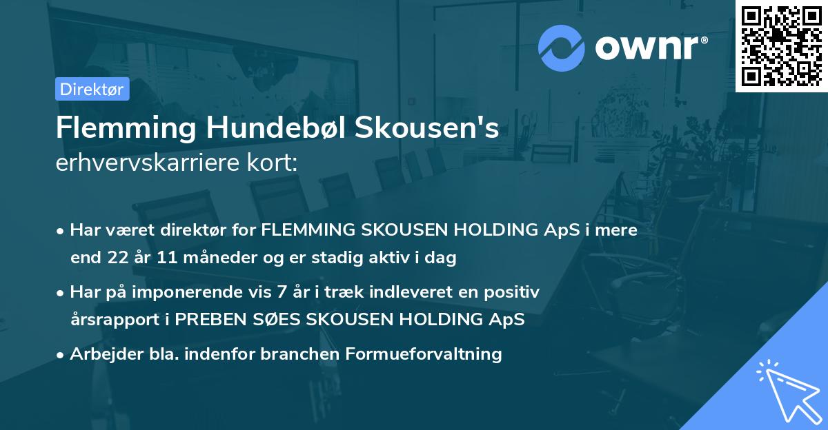 Flemming Hundebøl Skousen's erhvervskarriere kort