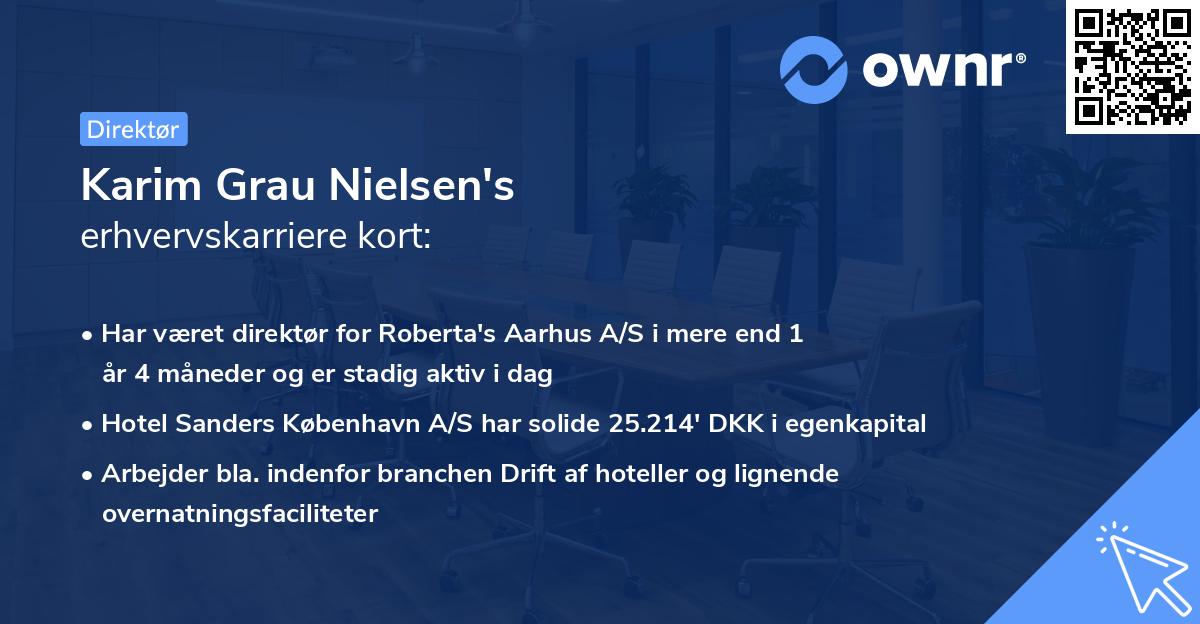 Karim Grau Nielsen's erhvervskarriere kort