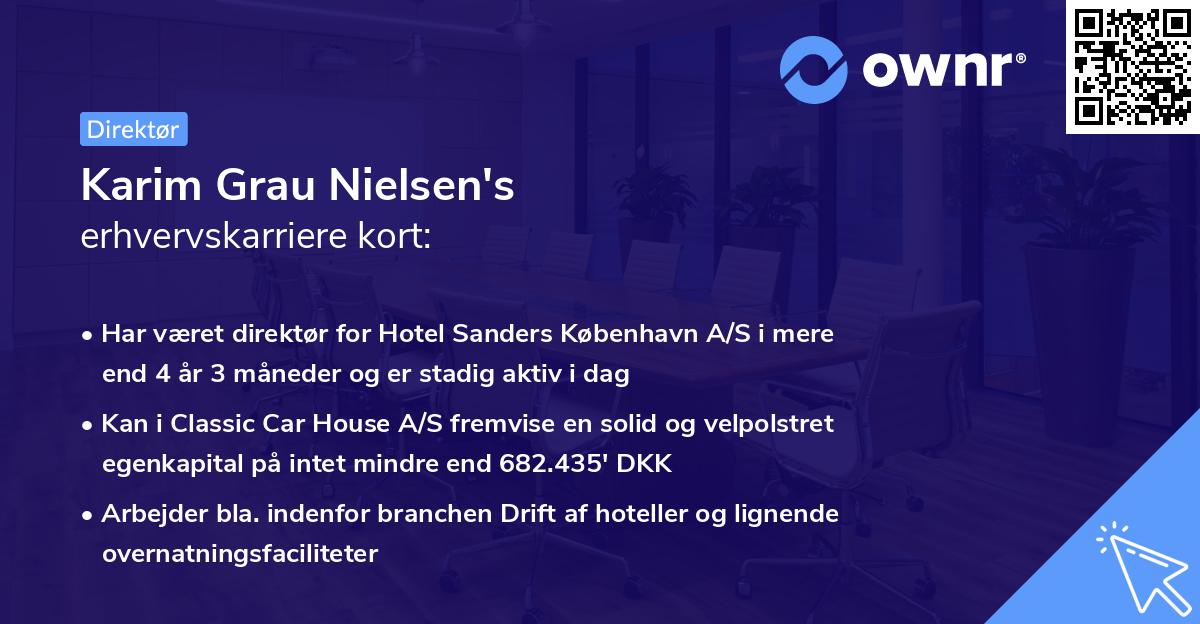 Karim Grau Nielsen's erhvervskarriere kort