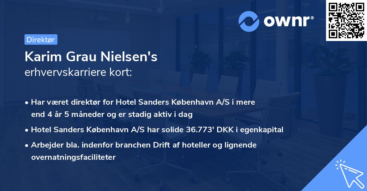 Karim Grau Nielsen's erhvervskarriere kort