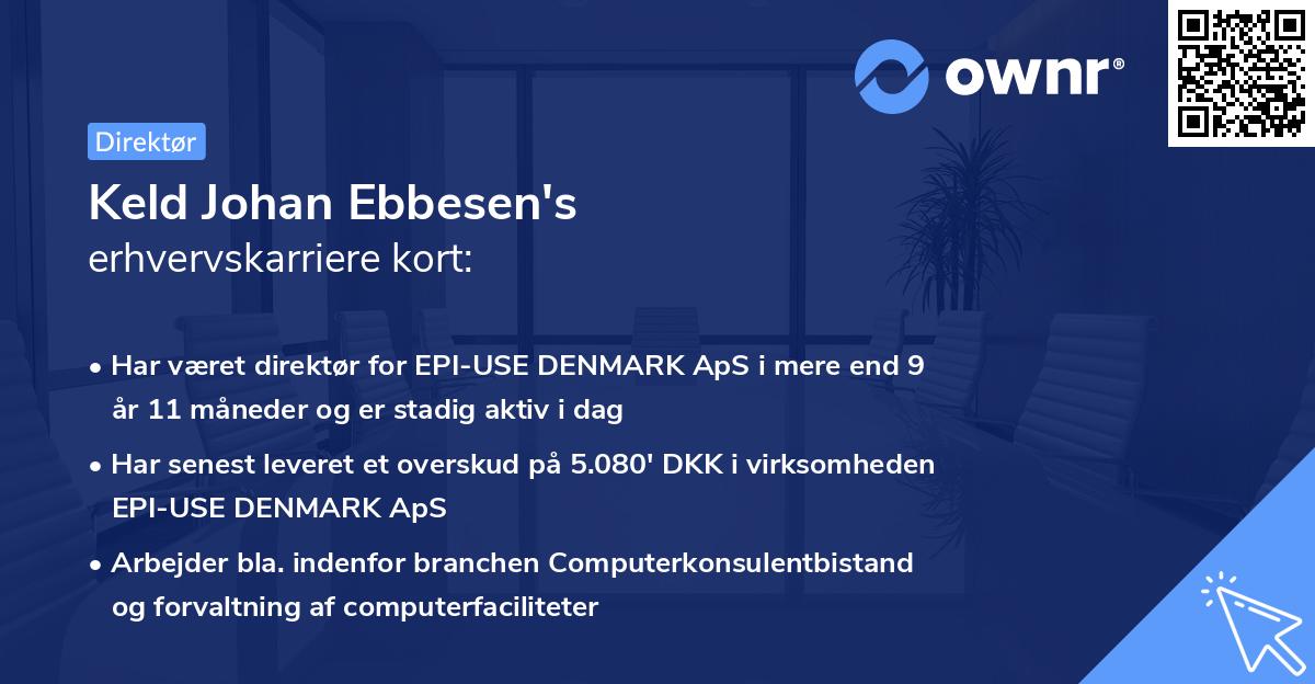 Keld Johan Ebbesen's erhvervskarriere kort