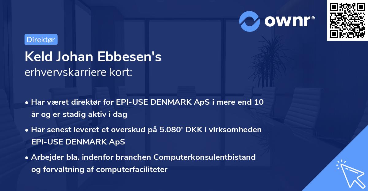 Keld Johan Ebbesen's erhvervskarriere kort