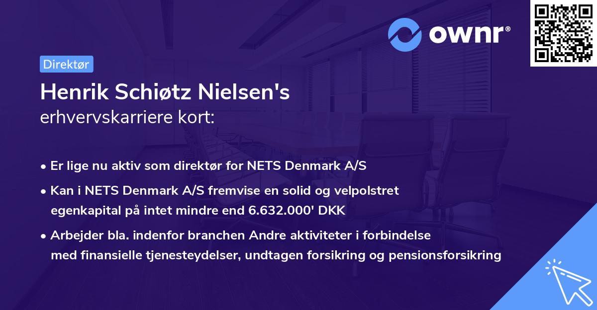 Henrik Schiøtz Nielsen's erhvervskarriere kort