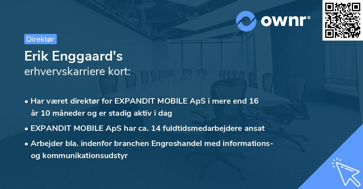 Erik Enggaard's erhvervskarriere kort
