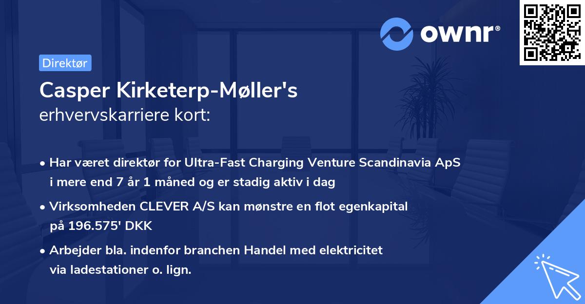 Casper Kirketerp-Møller's erhvervskarriere kort