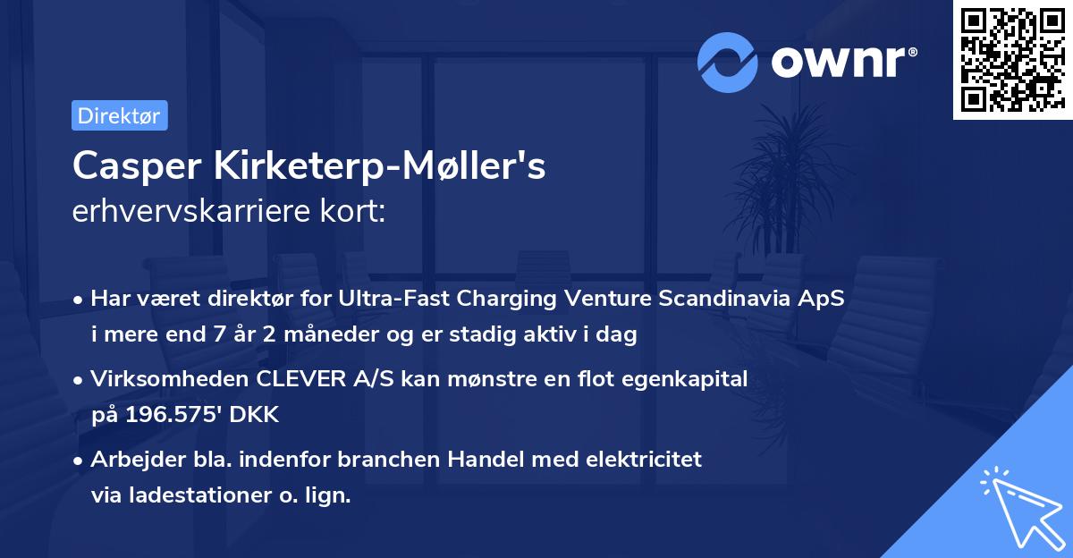 Casper Kirketerp-Møller's erhvervskarriere kort