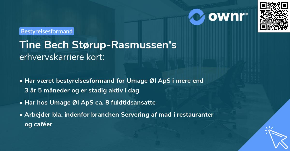 Tine Bech Størup-Rasmussen's erhvervskarriere kort