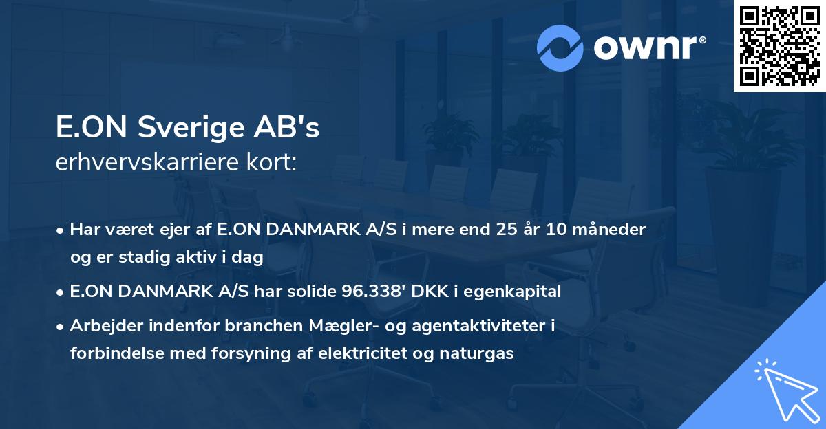 E.ON Sverige AB's erhvervskarriere kort