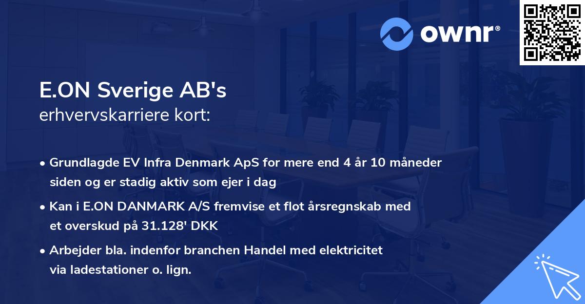 E.ON Sverige AB's erhvervskarriere kort