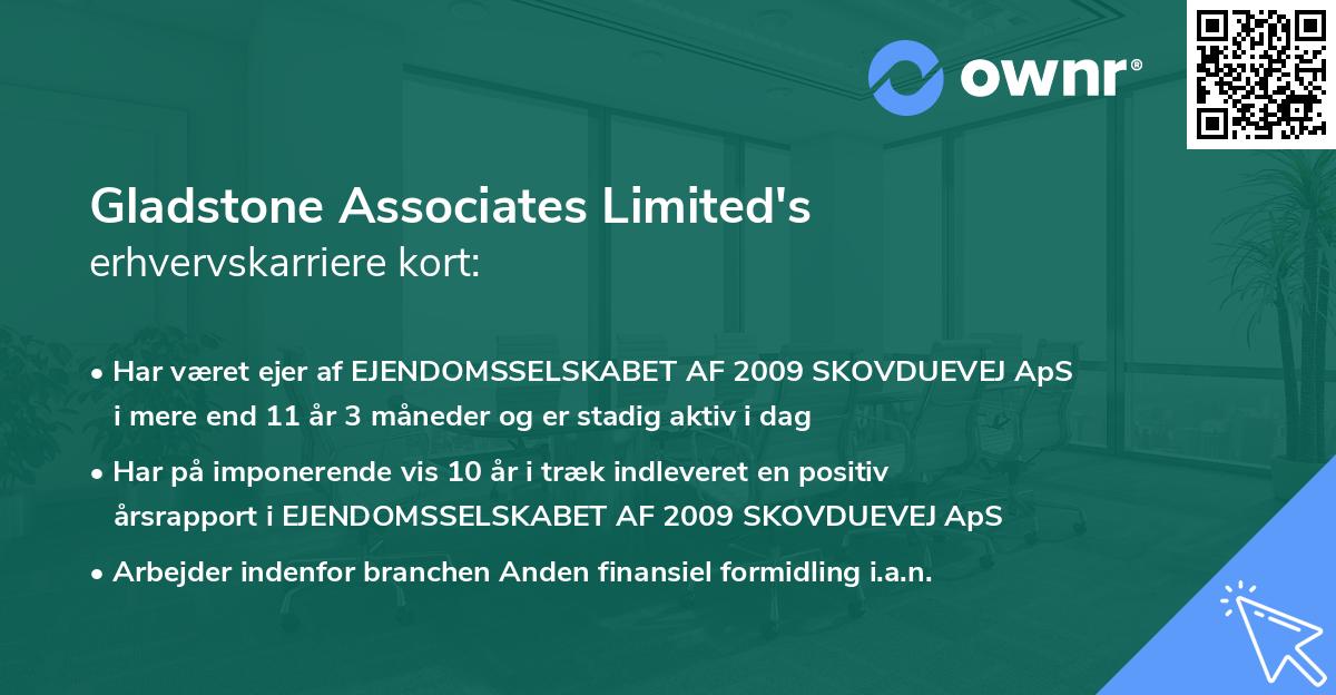Gladstone Associates Limited's erhvervskarriere kort