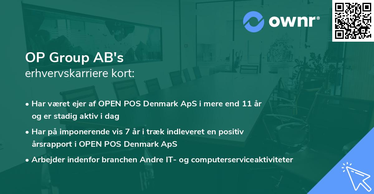 OP Group AB's erhvervskarriere kort