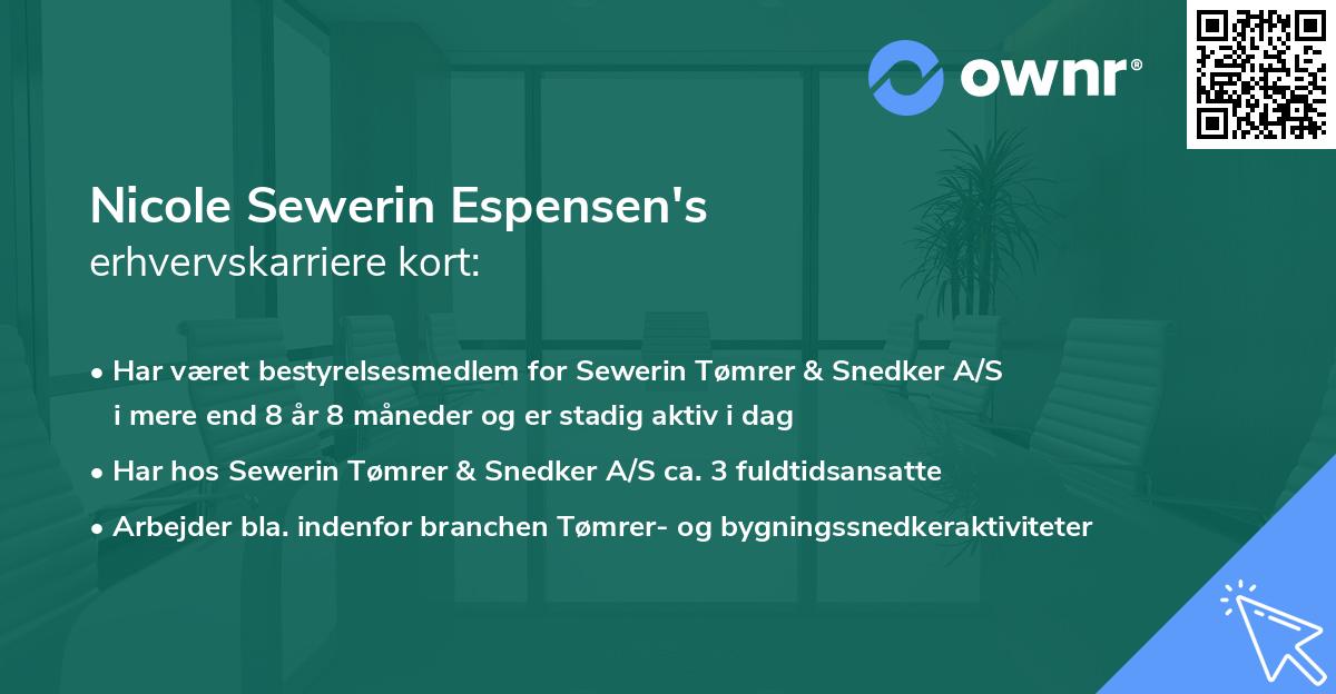 Nicole Sewerin Espensen's erhvervskarriere kort