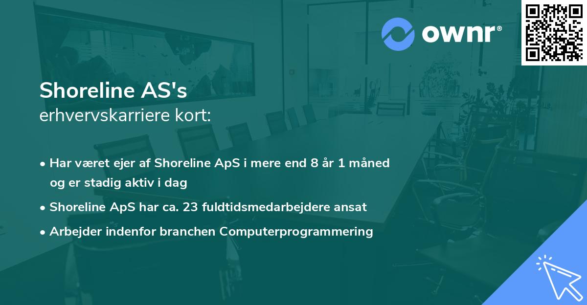 Shoreline AS's erhvervskarriere kort