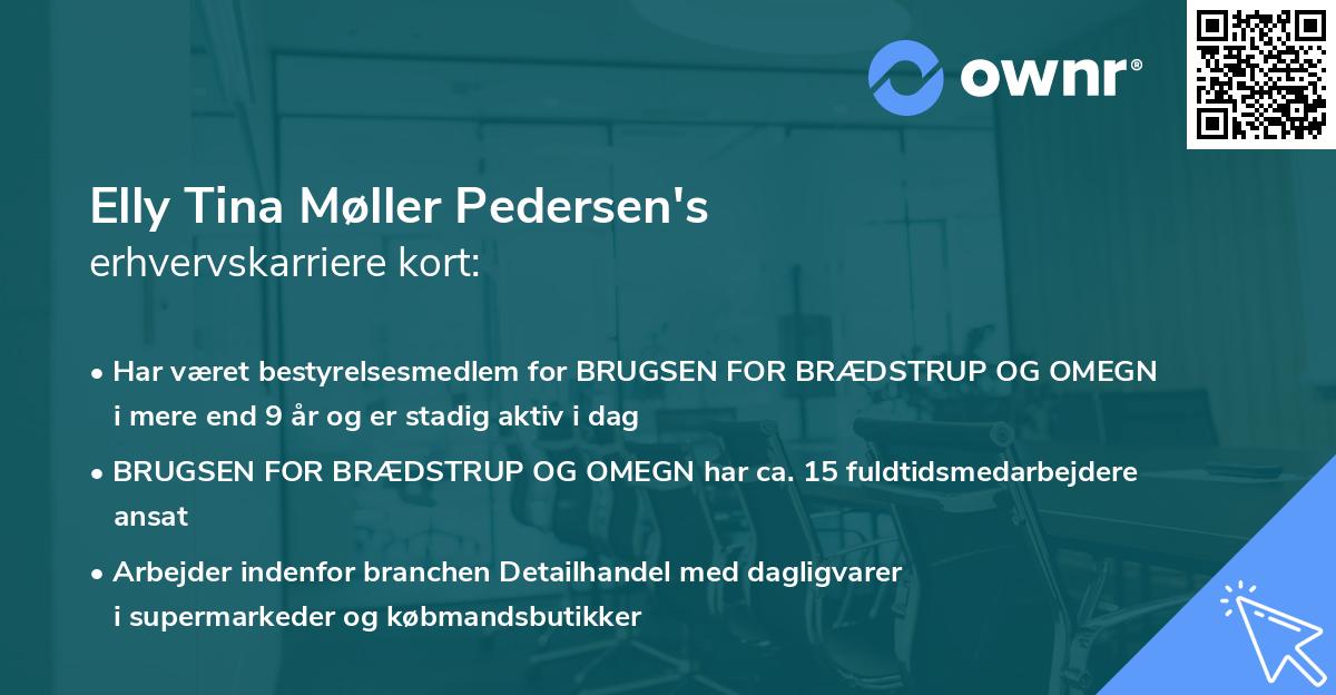 Elly Tina Møller Pedersen's erhvervskarriere kort