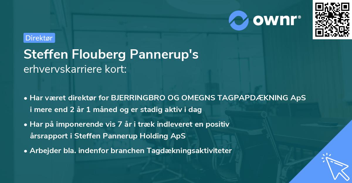 Steffen Flouberg Pannerup's erhvervskarriere kort