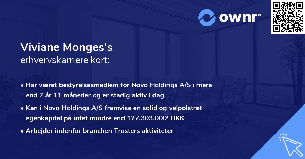 Viviane Monges's erhvervskarriere kort