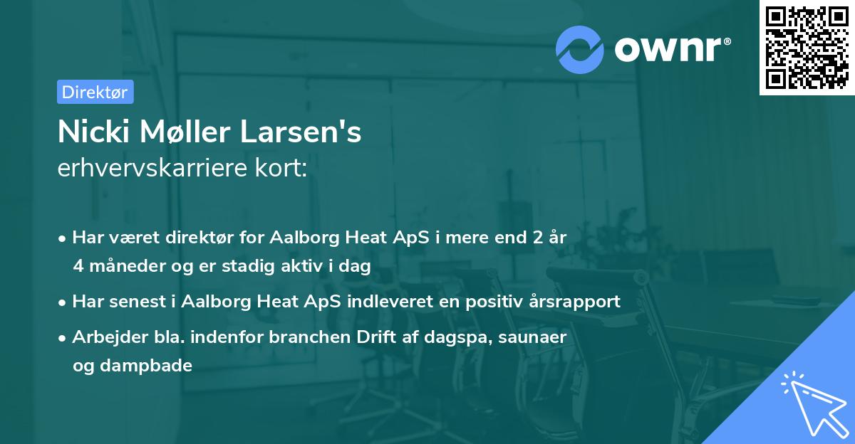 Nicki Møller Larsen's erhvervskarriere kort