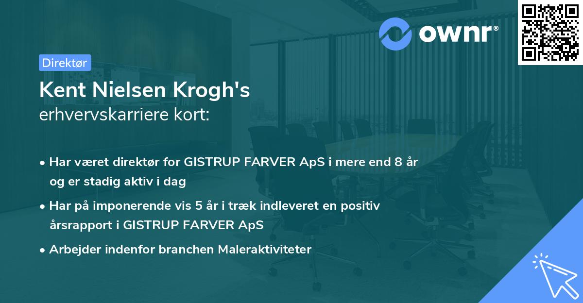 Kent Nielsen Krogh's erhvervskarriere kort