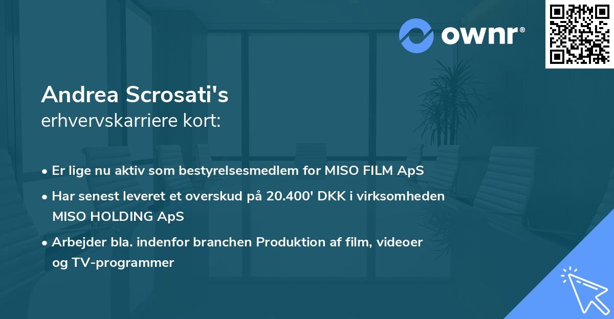Andrea Scrosati's erhvervskarriere kort