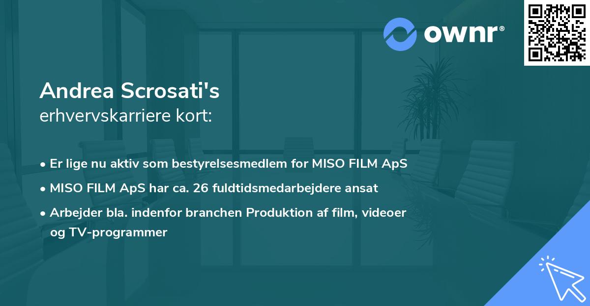 Andrea Scrosati's erhvervskarriere kort