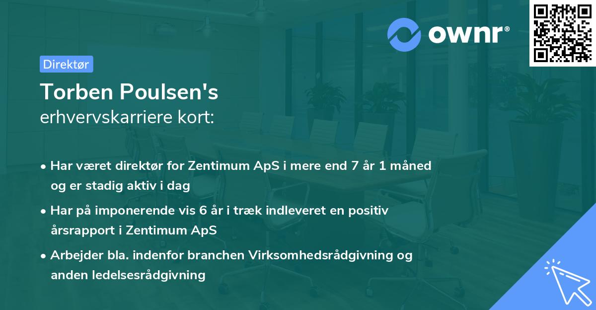 Torben Poulsen's erhvervskarriere kort