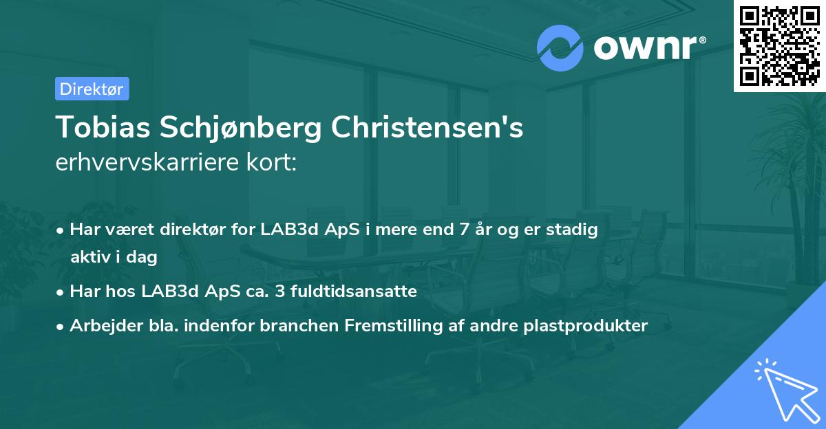Tobias Schjønberg Christensen's erhvervskarriere kort