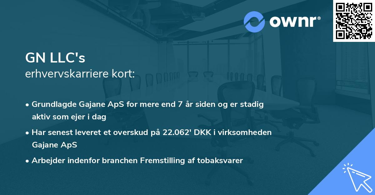 GN LLC's erhvervskarriere kort