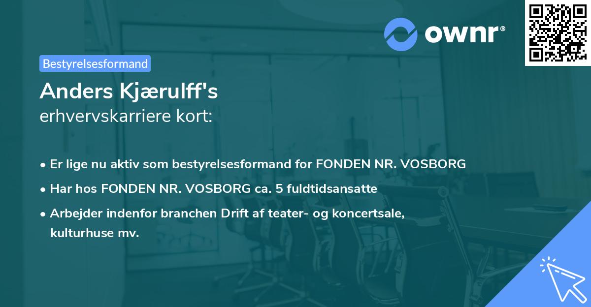 Anders Kjærulff's erhvervskarriere kort