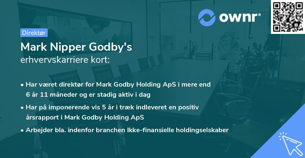 Mark Nipper Godby's erhvervskarriere kort