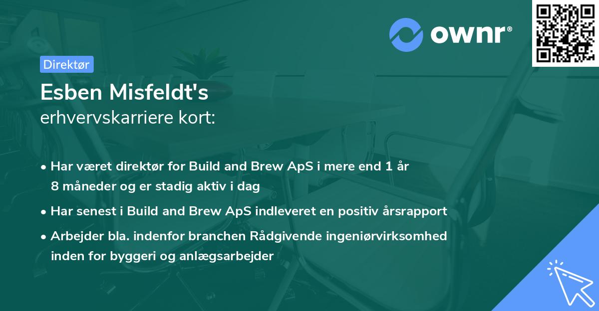 Esben Misfeldt's erhvervskarriere kort