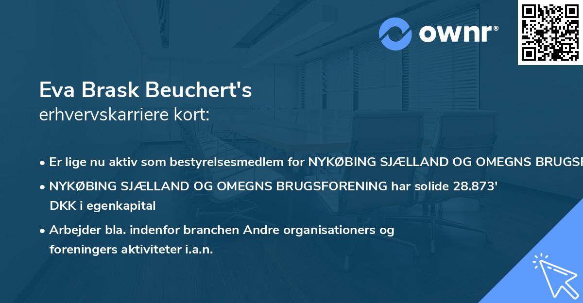 Eva Brask Beuchert's erhvervskarriere kort