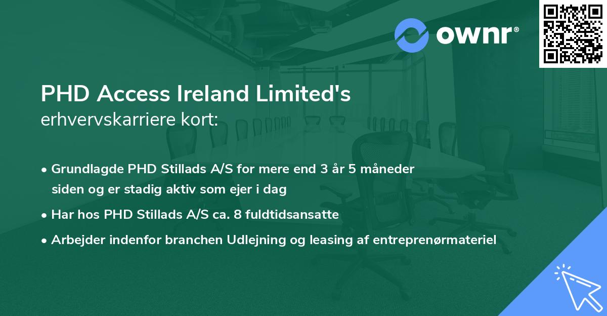 PHD Access Ireland Limited's erhvervskarriere kort