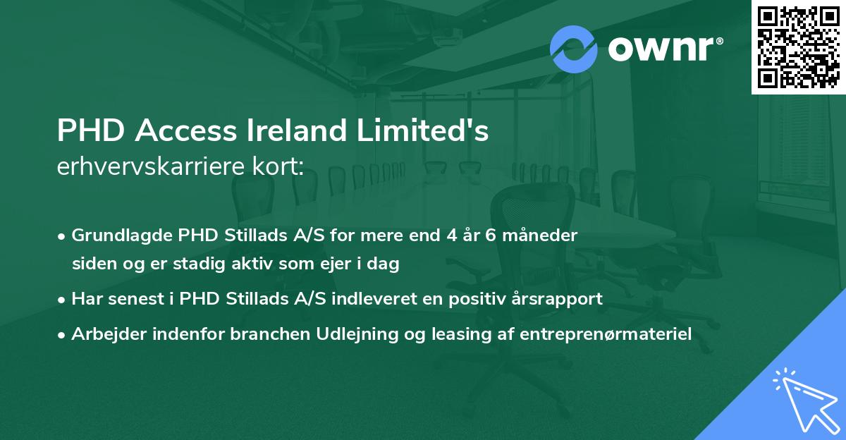 PHD Access Ireland Limited's erhvervskarriere kort